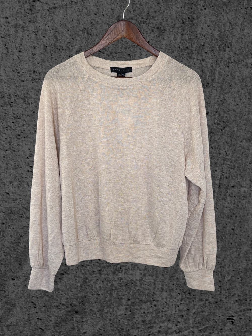 Women's Cream Dolman Top